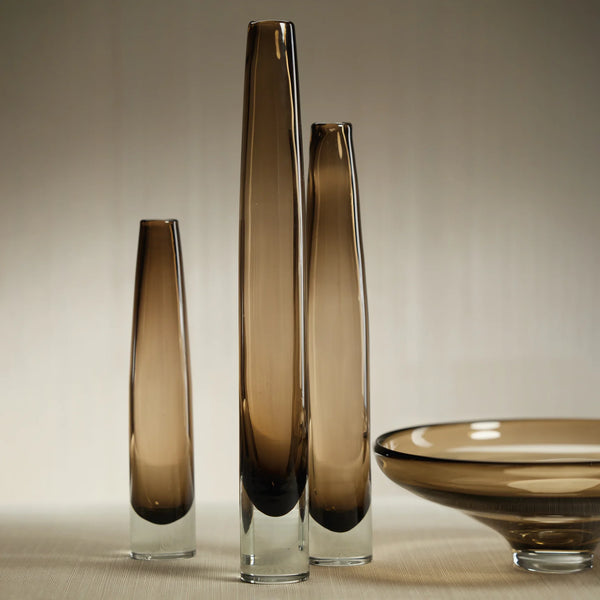 Brynn Slim Taupe Vase - Medium