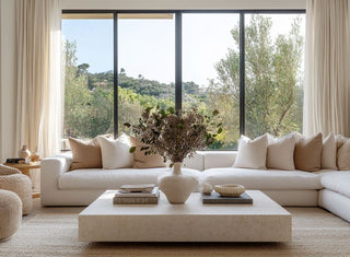 Beautiful home with texture and balance.