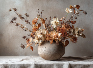 Mixing Real and Faux: Fall Arrangements That Look Effortless