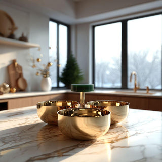 Polished Gold Condiment Set