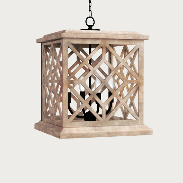 Chatham Natural Wood Lantern, Two Options