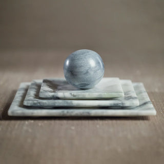 Blended White and Gray 10 inch Square Marble Tray, Third & Main, Home Decor, Serving Tray, Luxury Decor, Luxury Serving Tray, Luxury homes, Contemporary Decor, Versatile Decor, Transitional Decor, Everyday Decor, Spring Decor, Summer Decor, Seasonal Decor
