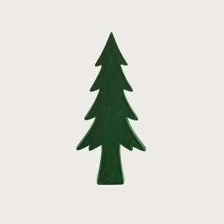 Set of three 11-inch flocked green velvet trees, modern farmhouse winter holiday decorative accents for mantel or tabletop. Third & Main, Home Decor, Holiday Decor, Winter Decor, Christmas Decor, Modern Farmhouse Christmas Decor, Flocked