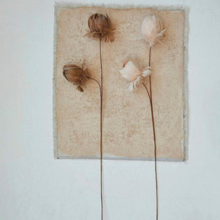 Taupe Feather Flower Stem - 28" Tall-Faux Floral-Third & Main-Third &amp; Main