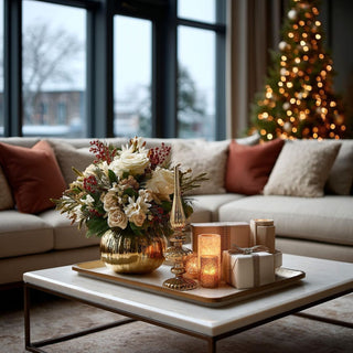 Set of Two 13.25" Antique Gold Finials