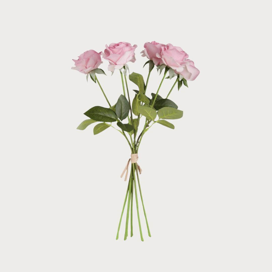 17 Inch Pink True Bloom Real Touch Rose Bundle|Third & Main