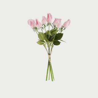 Pink True Bloom Floral  real touch rose bundle with 6 stems from T Third & Main, Floral, Real touch floral True Bloom 