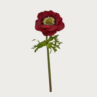 17.5 inch real touch Red Anemone Stem