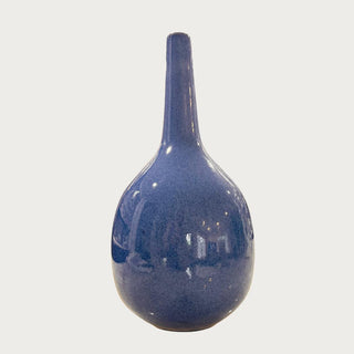 Periwinkle Blue Green Ceramic Vase by Crate & Barrel, New Without Tags, Vase, Home Decor,  ReVive Decor, Third & Main