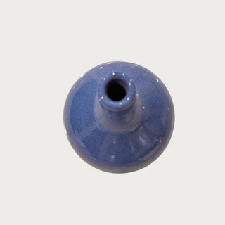 Periwinkle Blue Green Ceramic Vase by Crate & Barrel, New Without Tags, Vase, Home Decor, ReVive Decor, Third & Main