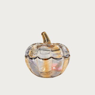 New With Tags Glass Lidded Two-Tone Pumpkin Jar/Container, Fall Decor, Home Decor, Fall, Halloween Decor, Halloween, Autumn, Pumpkin, Third & Main