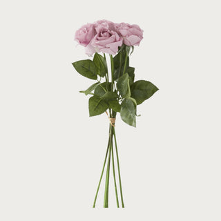 17 Inch  Purple True Bloom Floral  Real Touch Full Bloom Rose Bundle with leaves,  Home Decor, Third & Main, Floral, Faux Floral, Roses, Florals, Flowers, Real Touch True Bloom Floral