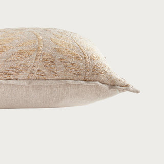 20 inch Yasmine indoor outdoor pillow styled on outdoor furniture
