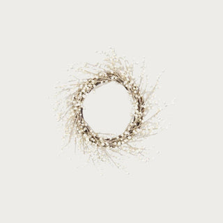 20" Gold and pearl beaded candle ring/mini wreath perfect for the inter/holiday season for a luxury home decor look!!