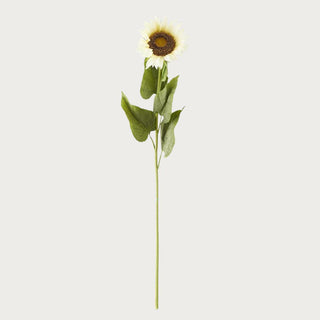 28 Inch Cream Sunflower Stem Styled in a glass viase with the fall floral stems