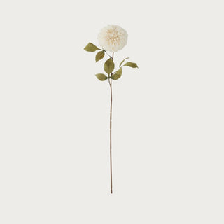 29-inch cream faux dahlia stem with lifelike petals and greenery – artificial flower for tall vases, centerpieces, and seasonal displays