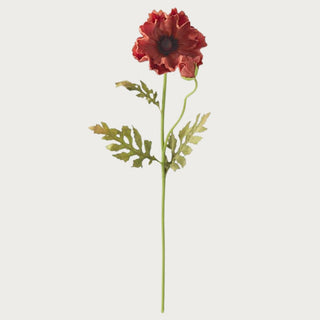29" Orange Real Touch Poppy Stem 