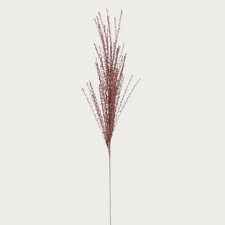 39" High Faux Burgundy Ribbon Eyelash Stem, Faux Floral, Fall Floral, Fall Decor, Decor Subscription, Third & Main, Home Decor
