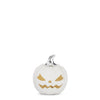 White Ceramic LED Jack-O-Lantern Pumpkin - Set of 3
