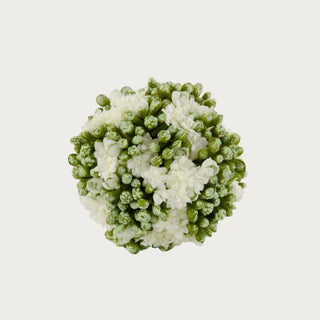 4" White Kalanchoe Ball Orb, Home Decor, Third & Main, Faux Floral, Florals, Flowers, Bowl Filler, Floral Filler, Decorative Orb/Ball