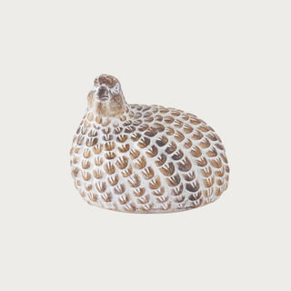 New Without Tags ReVive Decor Large Whitewashed Resin Quail