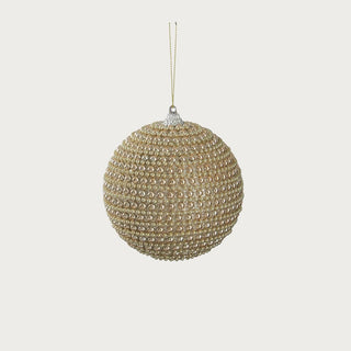 4 Inch Gold Beaded Ornament 2 Styles Option Available