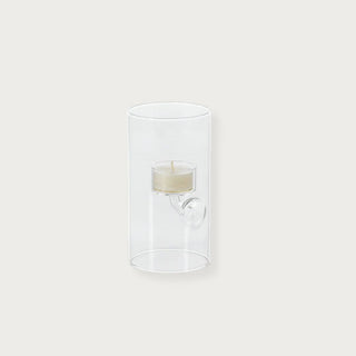  6 inch Cylindrical Suspended Clear Glass Tea-light Holder, Set of 4, Third & Main, Home Decor, Candle Holder, Luxury Decor, Luxury Candle Holders, Contemporary Style, Contemporary Decor, Modern Traditional Decor, Versatile Decor, Timeless Decor, Seasonal Decor, Everyday Decor, Spring Decor, Summer Decor