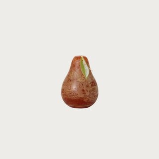 4.5" High Caramel Color Pear Shaped Candle