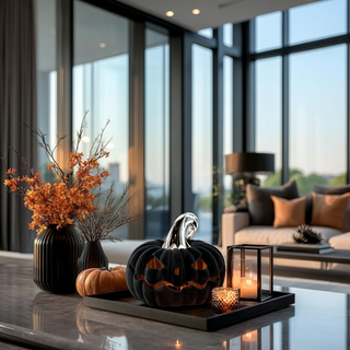 LED Black Velvet Jack O'Lanterns - Choose Your Style