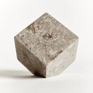 Abstract marble cube sculpture with geometric design, modern decorative accent for coffee tables, consoles, or shelves. Home Decor, Third and Main, Fall Decor, Contemporary Decor, Luxury Decor, Abstract Art, Sculpture