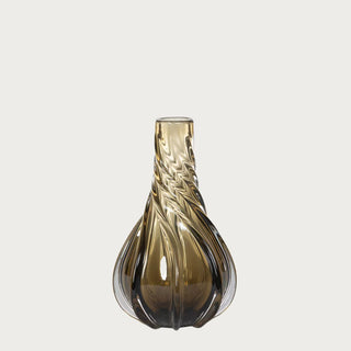 Amber twirl glass vase with sculptural spiral design, available in three sizes, ideal for fall home decor or floral arrangements.
Small shown here.
Contemporary Decor, Luxury Decor