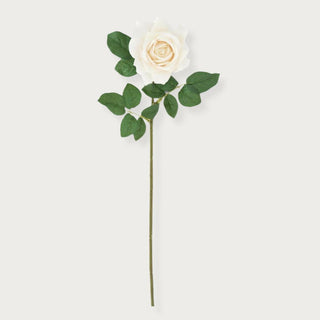 25 inch True Bloom real touch artificial Floral champagne Duchess Rose stem by True Bloom Floral and Third & Main