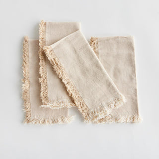 Bring a touch of softness to the table with this set of four 100% woven cotton napkins. Beautiful in tone and texture, the cream/ natural coloring is made to coordinate with any tablescape.
Details:, Dimensions: 18"x18", Color: Natural/Cream, Material: Cotton, Set of Four Napkins, Care & Use: Machine wash cold with like colors, gentle cycle. Do not bleach. Line dry. Warm iron. Do not dry clean.
Third & Main, Home Decor, Textiles, napkin Set of 4, Modern Farmhouse decor, Everyday Decor