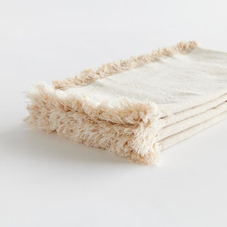 Bring a touch of softness to the table with this set of four 100% woven cotton napkins. Beautiful in tone and texture, the cream/ natural coloring is made to coordinate with any tablescape.
Details:, Dimensions: 18"x18", Color: Natural/Cream, Material: Cotton, Set of Four Napkins, Care & Use: Machine wash cold with like colors, gentle cycle. Do not bleach. Line dry. Warm iron. Do not dry clean.
Third & Main, Home Decor, Textiles, napkin Set of 4, Modern Farmhouse decor, Everyday Decor