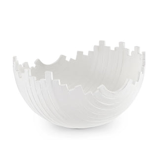 Regina Andrews 16.5" Basalt Bowl, Material Iron, Home Decor, Third & Main, White Bowl, Texture, Unique Item, Accent Piece