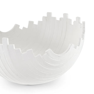 Regina Andrews 16.5" Basalt Bowl, Material Iron, Home Decor, Third & Main, White Bowl, Texture, Unique Item, Accent Piece