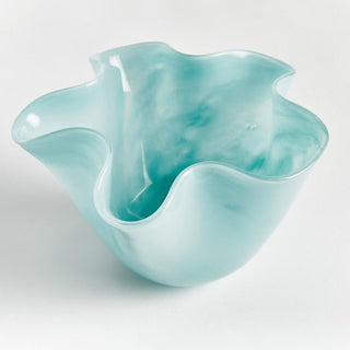 A modern update to the open glass form, the mouth blown organic bowl is made with pot color, not sprayed. A soft light blue watercolor-inspired look.
Dimensions: 7.5 x 7.5 x 5
Material: Glass, Color: Light Blue, Care & Use: Interior use. Handwash glass. Avoid detergents or chemicals that might be harmful to finish.
Third & Main, Home Decor, Spring Decor, Decor, Everyday Decor, Glass, Blue, Handmade, 