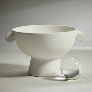 Brea Matte White Ceramic Bowl, Home Decor, Third & Main, Serveware, Bowls