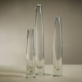 Brynn Slim Clear Vase- Medium, Vases, Home Decor, Third & Main, Glass Vase