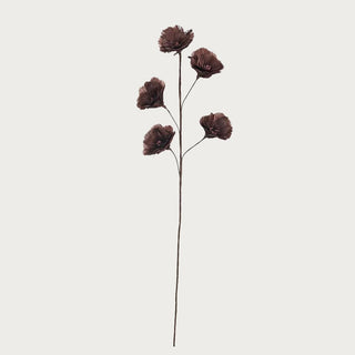 Burgundy Feather Flower Stem - 33" Tall-Faux Floral-Third & Main-Third & Main