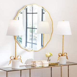 Candice Mirror, Small, Home Decor, Accent Item, Mirrors, Gold Edge, Third & Main, Luxe, Luxury 