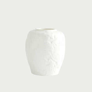 Embossed White Vase (Two Sizes Available), Third & Main, Home Decor, Embossed Vase, Everyday Decor, Spring Decor, Ceramic Vase, Vase, Modern Traditional, Modern Farmhouse