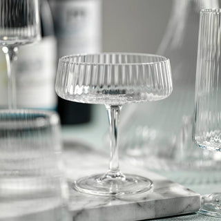 Fluted Martini Glass, Cocktail Glasses, Fluted Glassware, Third & Main, Home Decor, Kitchen and Dining