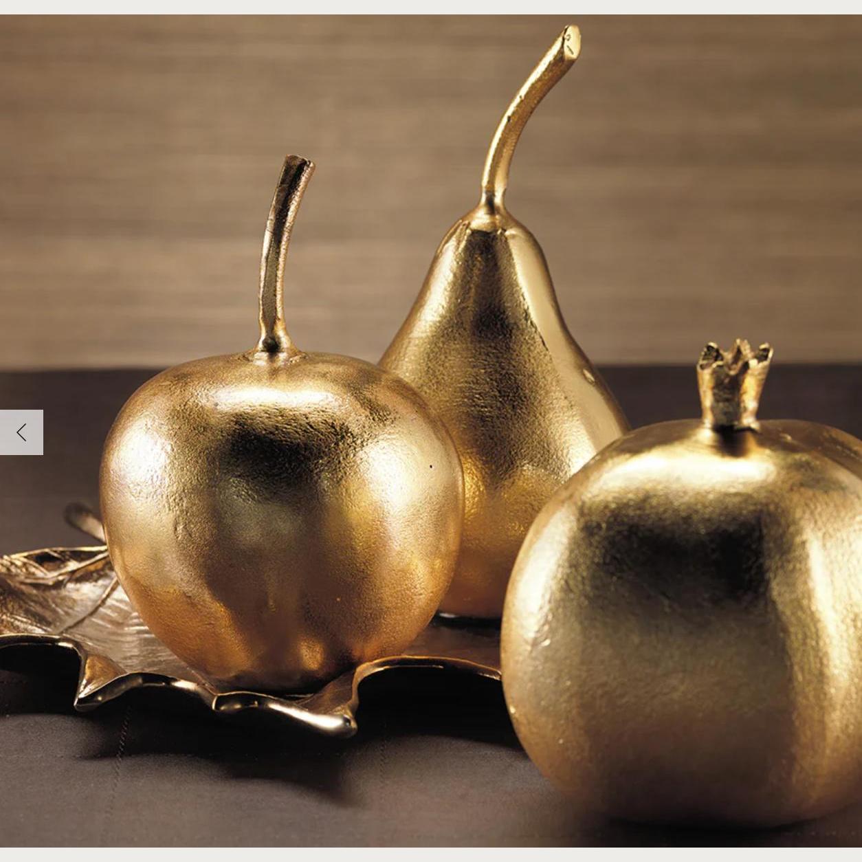 Golden Apple Decorative Object - 6