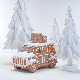 LED Resin Gingerbread Car