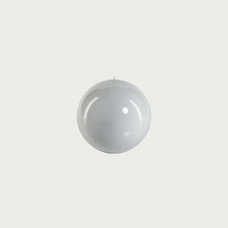Lacquer Ball Candle-White- Home Decor, Third & Main, Winter Decor, Christmas Decor, Holiday Decor, White, Winter Wonderland
