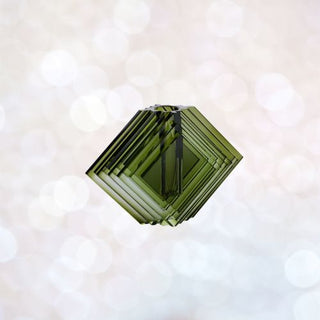 Door Buster Large Diamond Motif Emerald Green Crystal Vase