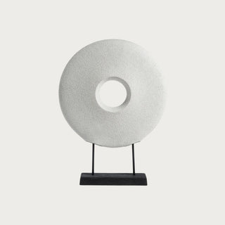 The Sculpture features a hollow O-shaped porcelain sculpture on a metal base. Third & Main, Home Decor, Luxury Decor, Luxury Home, Modern Decor, Contemporary Decor, Art, Sculpture Art