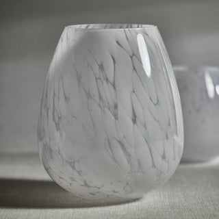 This is a Large White and  Clear Glass confettiVase, Third & Main, Home Decor, Spring Decor, Summer Decor, Seasonal Decor, Everyday Decor, Vases, Luxury Living, Luxury Decor, Contemporary Decor