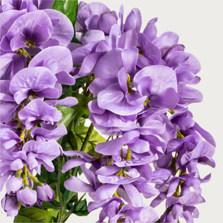 19" Lavender Wisteria Bush, faux floral, home decor, Third & Main, Florals, Stem, Flowers
